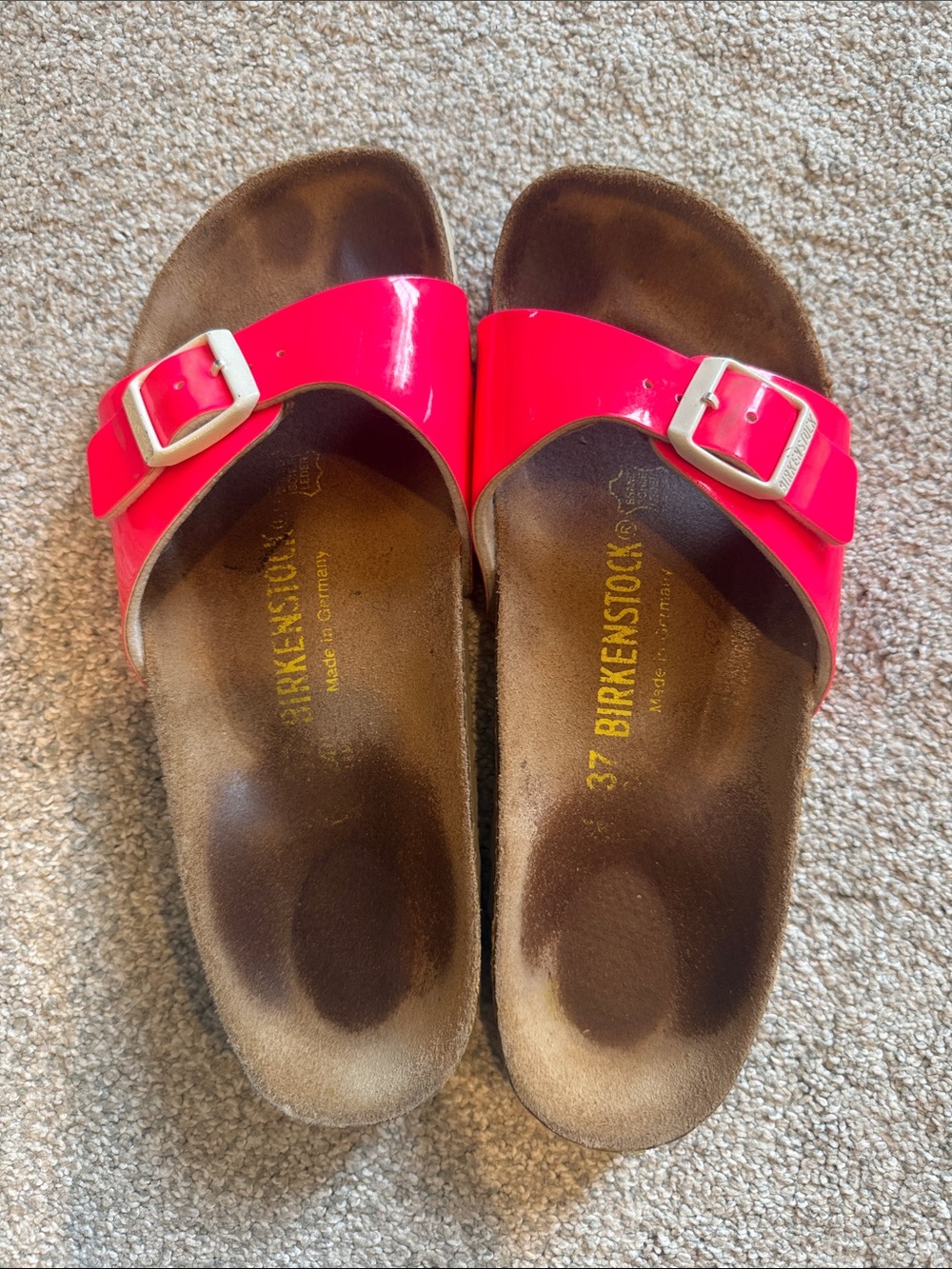 Birkenstock Women’s Hot Pink Madrid EVA Slide Sandals